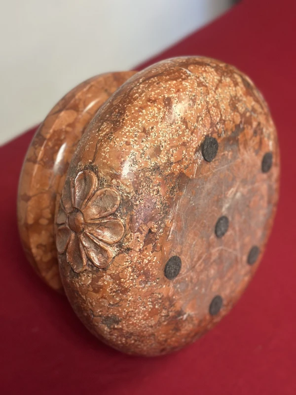 Imperial red marble stoup 19th century