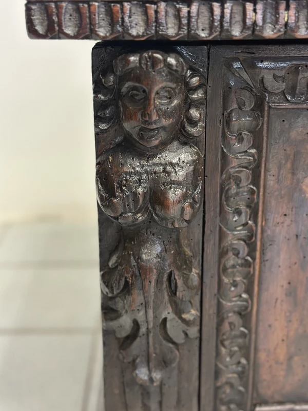 Coffre de nobles de la Renaissance lombarde, ville de Bergame, début du XVIIe siècle