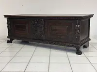 Coffre de nobles de la Renaissance lombarde, ville de Bergame, début du XVIIe siècle