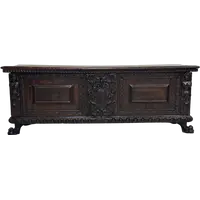 Coffre de nobles de la Renaissance lombarde, ville de Bergame, début du XVIIe siècle