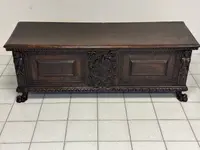 Coffre de nobles de la Renaissance lombarde, ville de Bergame, début du XVIIe siècle