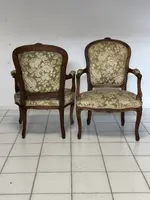 Paire de fauteuils Louis Philippe en noyer. XIXème siècle