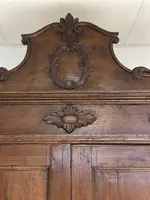 Walnut trumeau . Emilia Parma Louis XV.