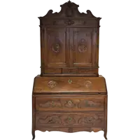 Walnut trumeau . Emilia Parma Louis XV.