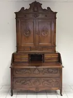 Walnut trumeau . Emilia Parma Louis XV.