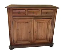 ANTIQUE CHERRY RISER PLATFORM SIDEBOARD EIGHTEENTH CENTURY
