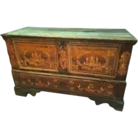 Mobile wedding chest inlaid 18th century Southern Italy