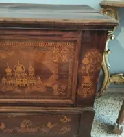 Mobile wedding chest inlaid 18th century Southern Italy