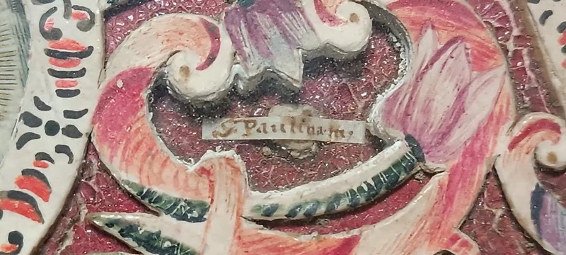 Reliquaire antique avec reliques, exécution monastique 18e siècle canavet paer-roules
