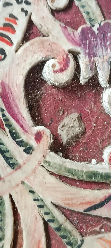Reliquaire antique avec reliques, exécution monastique 18e siècle canavet paer-roules