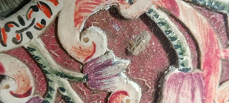 Reliquaire antique avec reliques, exécution monastique 18e siècle canavet paer-roules