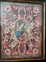 Reliquaire antique avec reliques, exécution monastique 18e siècle canavet paer-roules