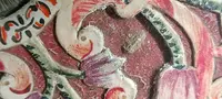 Reliquaire antique avec reliques, exécution monastique 18e siècle canavet paer-roules
