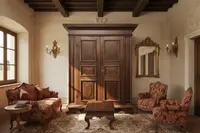 Armadio barocco lombardo Luigi XIV Brescia XVII secolo