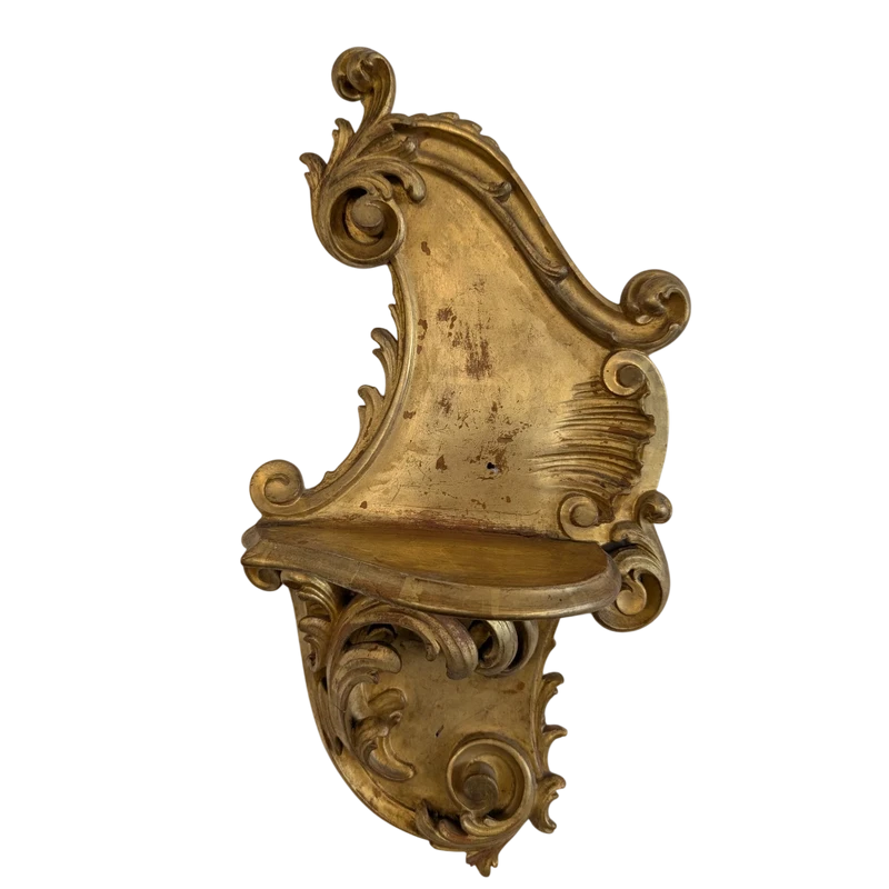 Genoese shelf in carved and gilded wood Genoa, late 19th century