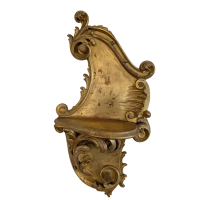 Genoese shelf in carved and gilded wood Genoa, late 19th century