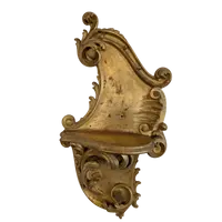 Genoese shelf in carved and gilded wood Genoa, late 19th century