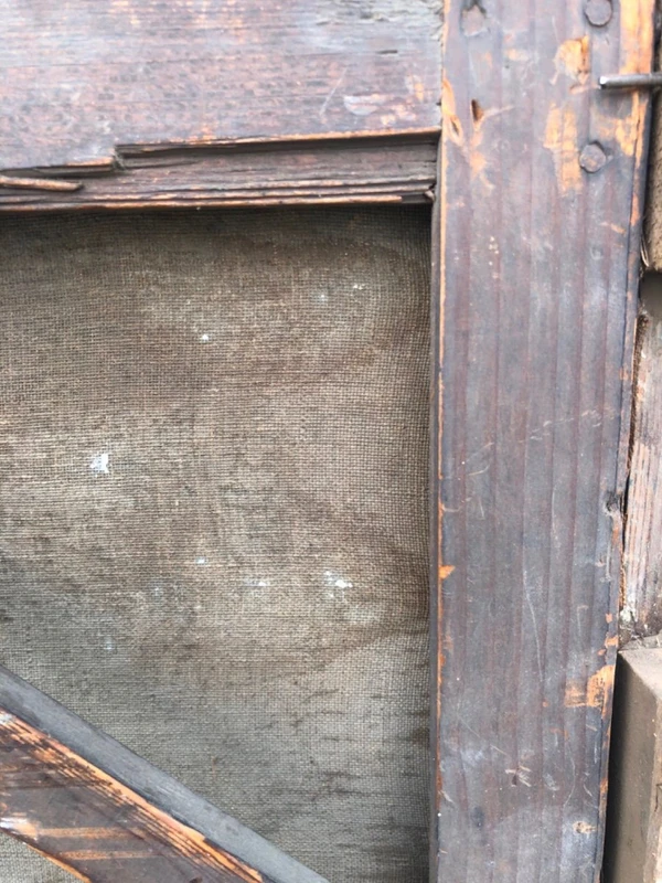 Dipinto ad olio su tela raffigurante Lourdes. Francia