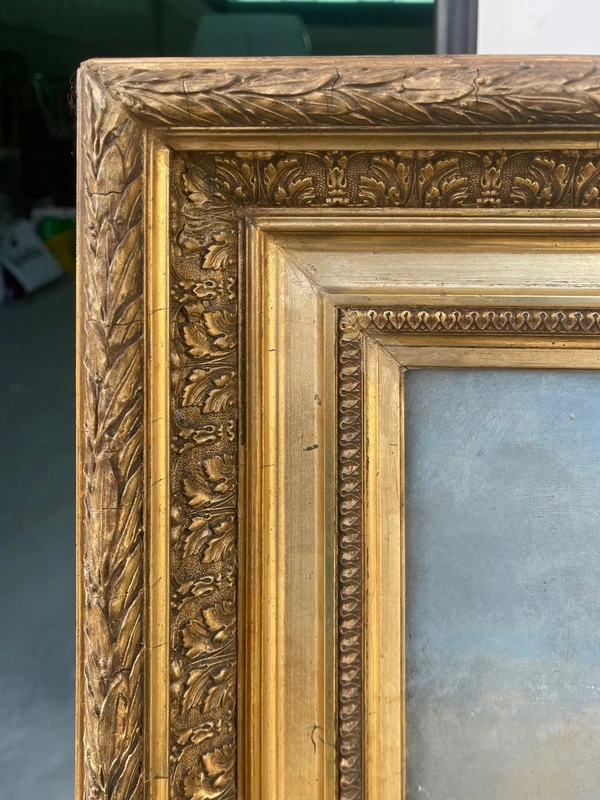 Dipinto ad olio su tela raffigurante Lourdes. Francia
