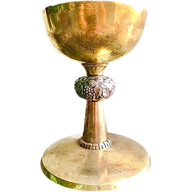 Gilded silver chalice (vermeille).France