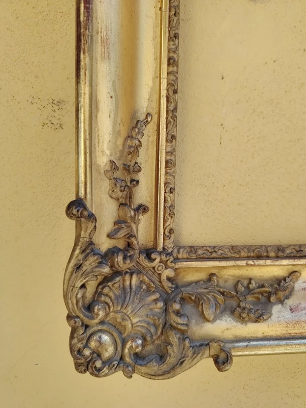 cornice barocca dell'800 , legno  dorato
