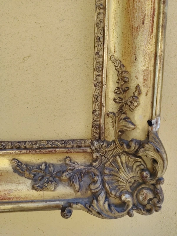 cornice barocca dell'800 , legno  dorato