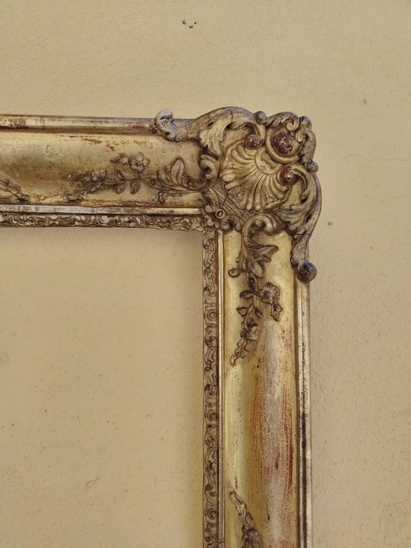 cornice barocca dell'800 , legno  dorato