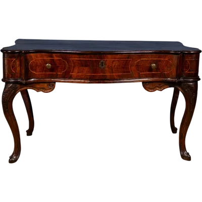Console Emilian Ferrarese en noyer et racines, 18e siècle, Italie