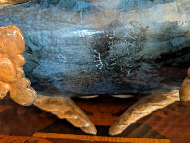 Ceramic Table Planter - Manifattura Ginori, Late 19th Century