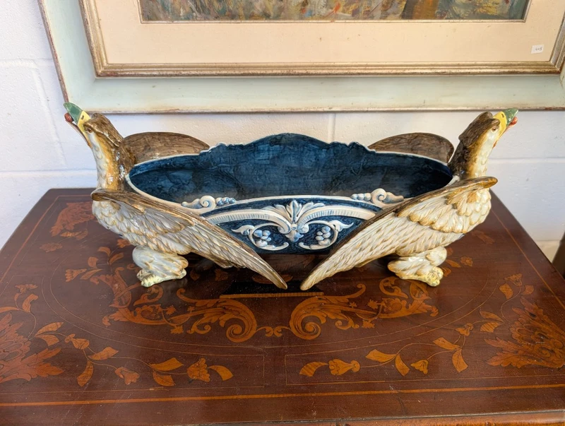 Ceramic Table Planter - Manifattura Ginori, Late 19th Century