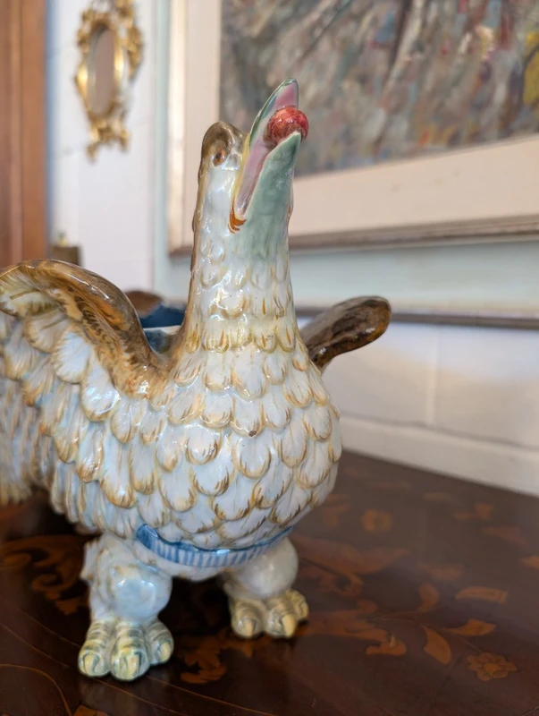 Ceramic Table Planter - Manifattura Ginori, Late 19th Century