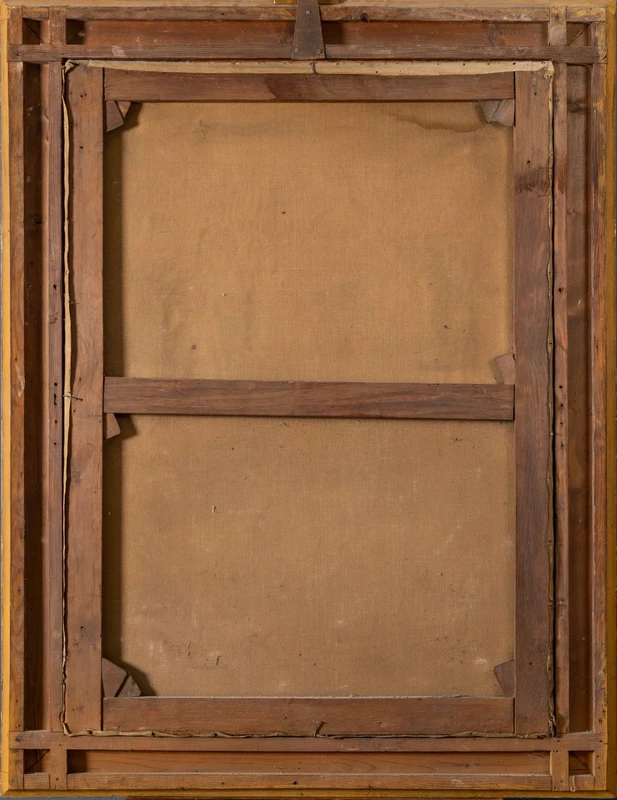 F. Valaperta, Ghismunda e Guiscardo, scena dal Decamerone (Boccaccio), Olio su tela siglato F.V
