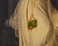 F. Valaperta, Ghismunda e Guiscardo, scena dal Decamerone (Boccaccio), Olio su tela siglato F.V