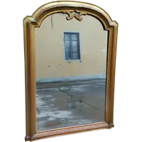 GRAND MIROIR EN BOIS DORÉ À L'OR FIN DU 19E SIÈCLE