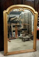 GRAND MIROIR EN BOIS DORÉ À L'OR FIN DU 19E SIÈCLE