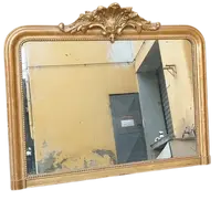 Specchiera Caminiera Luigi Filipp antica Legno Dorata Oro Zecchino Originale