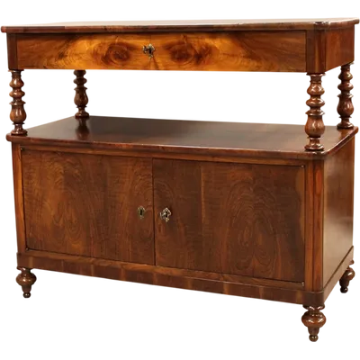 Antique Luigi Filippo walnut sideboard Italy 19th century