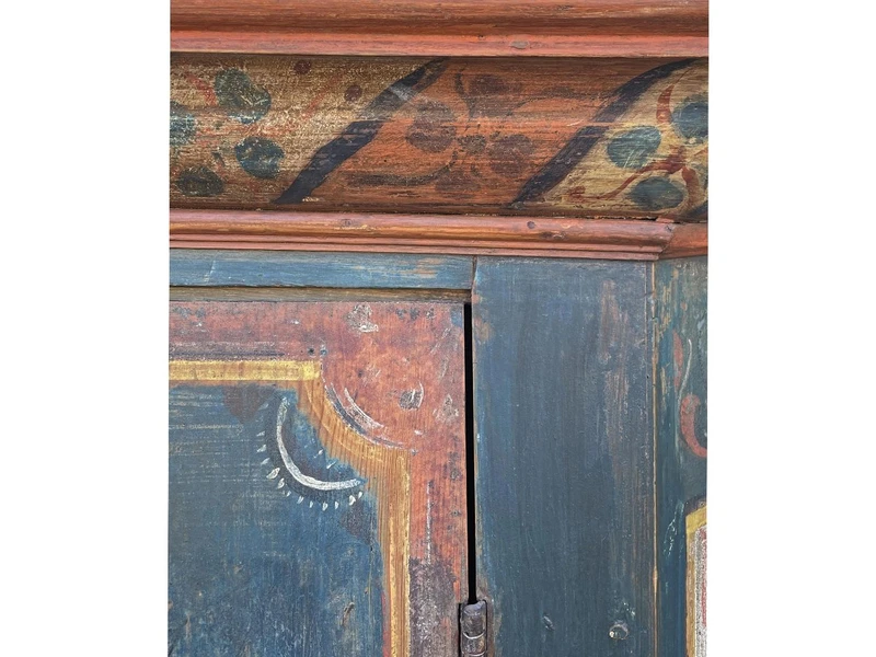 Tyrolean Painted Wardrobe, dated 1817