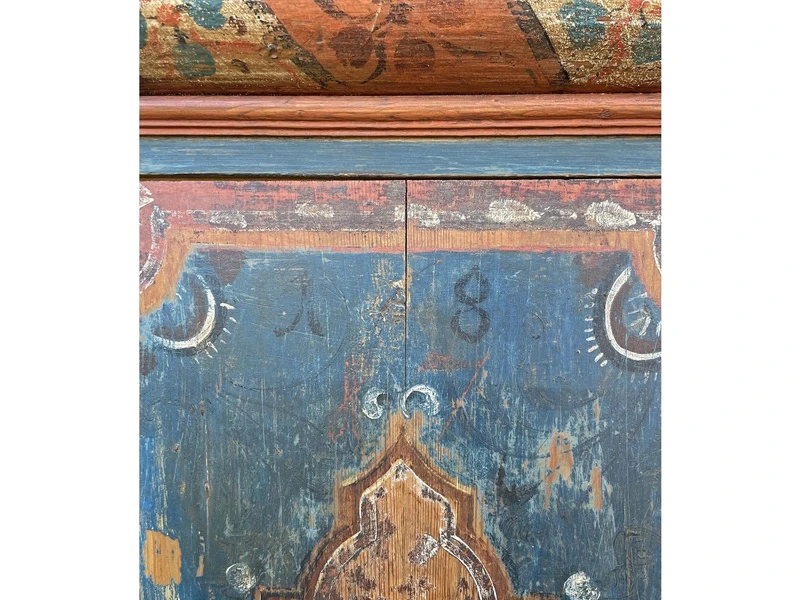 Tyrolean Painted Wardrobe, dated 1817