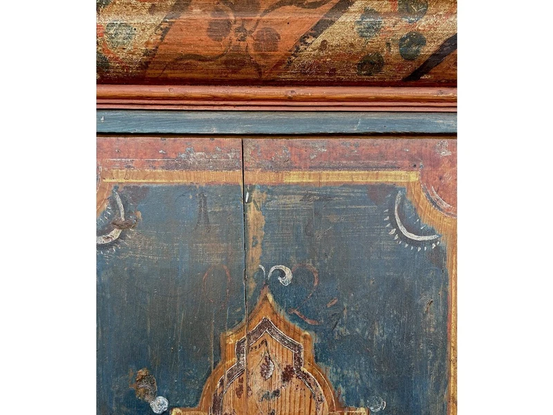 Tyrolean Painted Wardrobe, dated 1817