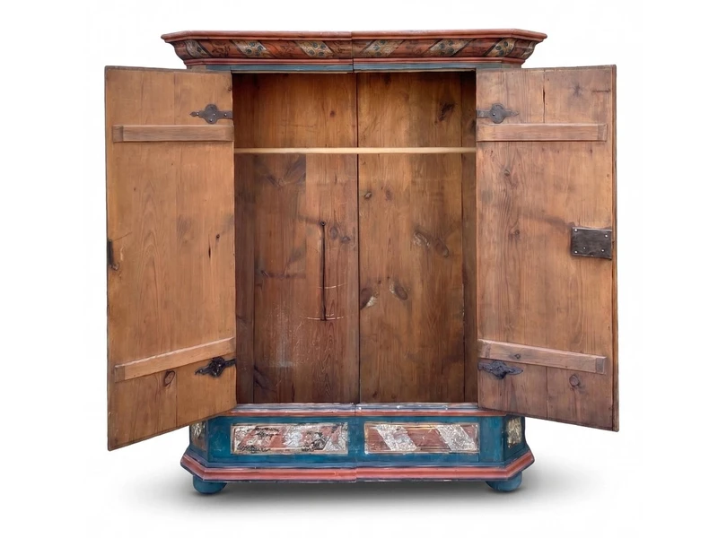 Tyrolean Painted Wardrobe, dated 1817