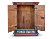 Tyrolean Painted Wardrobe, dated 1817