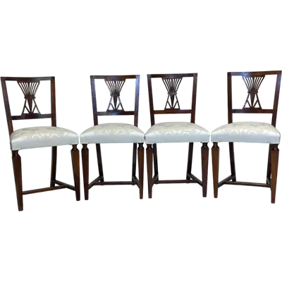 Group of four Louis XVI chairs . Modena late 1700s.