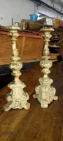 Antique pair of candlesticks END 17th century Louis XIV baroque