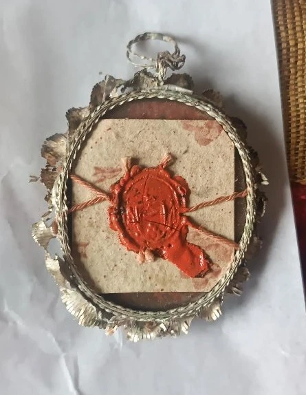 Ancienne stauroteca , croix reliquaire , relique de la sainte croix -venise 18ème siècle -h.40 c