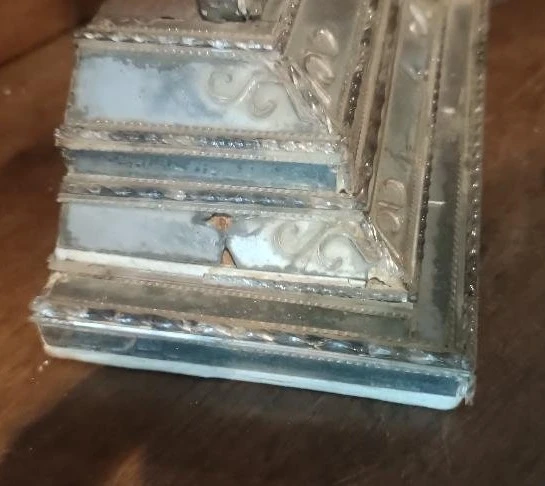 Ancienne stauroteca , croix reliquaire , relique de la sainte croix -venise 18ème siècle -h.40 c