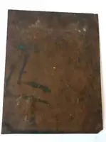 Antique painting on copper ,Flemish school 17th century ,depicting saint