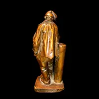 Boxwood sculpture depicting male figure