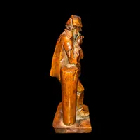 Boxwood sculpture depicting male figure