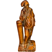 Boxwood sculpture depicting male figure